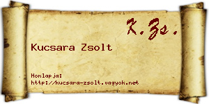 Kucsara Zsolt névjegykártya